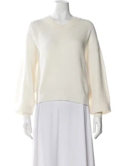 Pre-owned Brunello Cucinelli V-neck Sweater W/ Tags In Neutral
