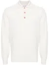 BRUNELLO CUCINELLI WAFFLE-KNIT CASHMERE POLO SHIRT