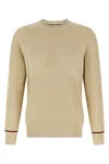 Brunello Cucinelli Waffle Stitch Cotton Sweater Sweaters And Cardigans Beige In White