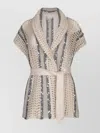 Brunello Cucinelli Two-color Knitted Top