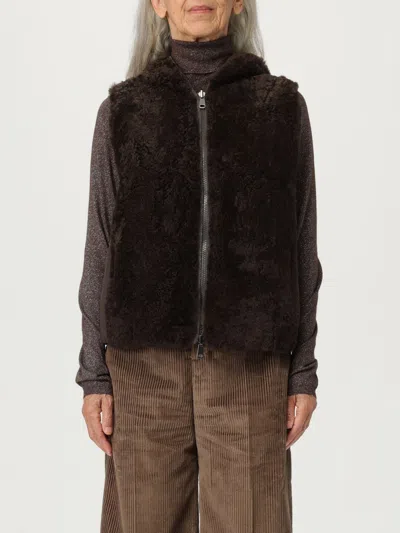 Brunello Cucinelli Waistcoat  Woman Color Brown