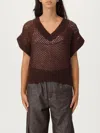 Brunello Cucinelli Knitted Vest In Brown