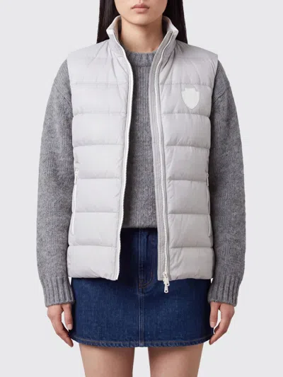 Brunello Cucinelli Waistcoat Woman Color Grey In Gray