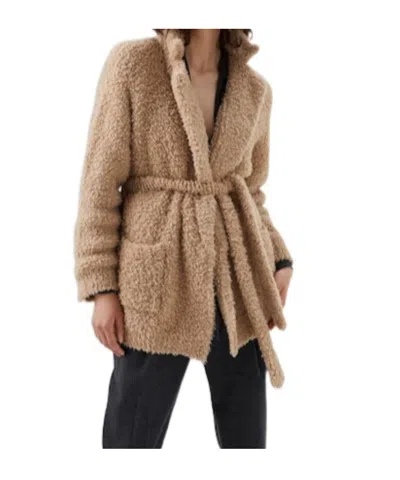 Brunello Cucinelli Waist-tied Cashmere Cardigan In Neutral