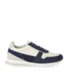 Brunello Cucinelli Washed Suede And Calfskin Runner Sneakers In White