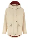 Brunello Cucinelli Water Repellent Jacket Casual Jackets And Parka Beige In Beige