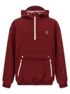 Brunello Cucinelli Sweatshirt Jacket Puffer Jackets Bordeaux In Red