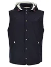 Brunello Cucinelli Men Water-repellent Vest In Blue