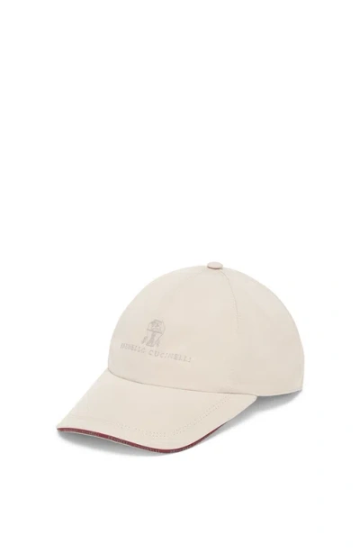 Brunello Cucinelli Water-resistant Baseball Cap In Sand