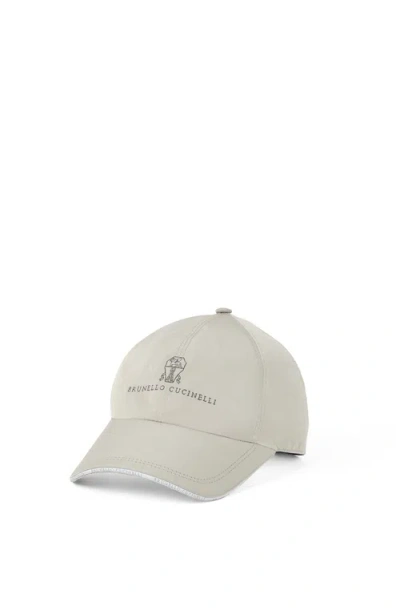 Brunello Cucinelli Water-resistant Baseball Cap In White