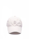 BRUNELLO CUCINELLI WATER-RESISTANT BASEBALL CAP WITH CONTRAST DETAILS