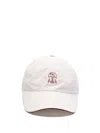 BRUNELLO CUCINELLI WATER-RESISTANT BASEBALL CAP WITH CONTRAST DETAILS