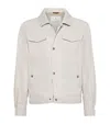 Brunello Cucinelli Water-resistant Bomber Jacket In Blue