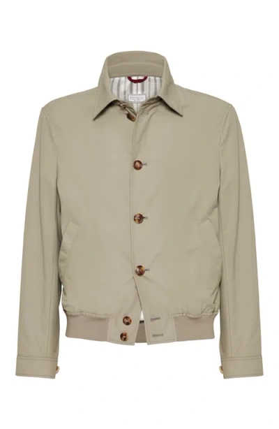 BRUNELLO CUCINELLI BRUNELLO CUCINELLI WATER-RESISTANT BOMBER JACKET