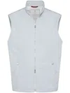 Brunello Cucinelli Men's Water Resistant Nylon Vest In Blue
