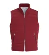 Brunello Cucinelli Water-resistant Gilet In Red