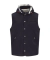 Brunello Cucinelli Men Water-repellent Vest In Blue