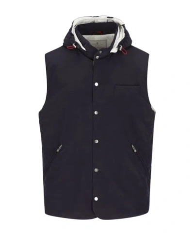 BRUNELLO CUCINELLI BRUNELLO CUCINELLI WATER-RESISTANT HOODED GILET