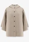 Brunello Cucinelli Water-resistant Bonded Cotton Poplin Hooded Jacket With Heat-bonded Seams