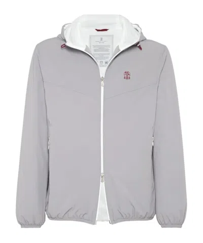 BRUNELLO CUCINELLI BRUNELLO CUCINELLI WATER-RESISTANT ZIPPED HOODED JACKET