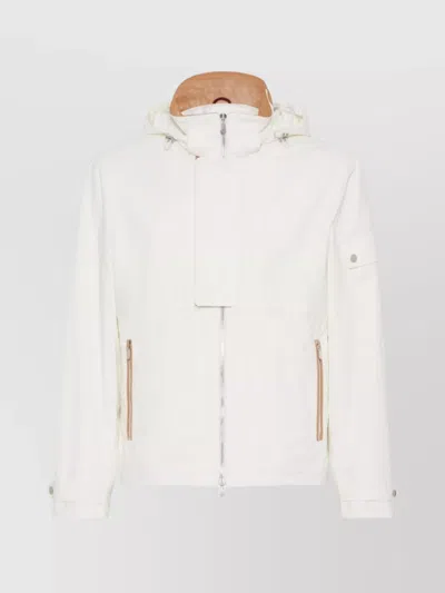 Brunello Cucinelli Water Resistant Jacket Adjustable Hem In White