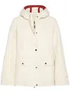 Brunello Cucinelli Women's Hooded Canvas Waterproof Jacket In Neutrals