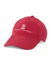 Brunello Cucinelli Water-resistant Microfibre Embroidered In Red