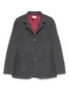Brunello Cucinelli Cashmere Single-breasted Jacket In Black
