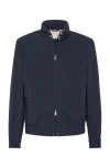 Brunello Cucinelli Water-resistant Bomber Jacket In Navy Blue