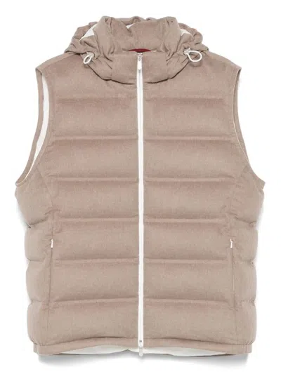 Brunello Cucinelli Water Resistant Padded Vest In Pink