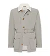 Brunello Cucinelli Water-resistant Parka Jacket In Brown