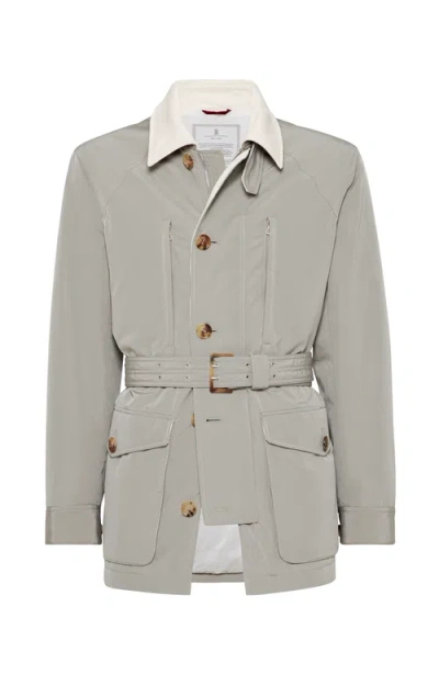 Brunello Cucinelli Water-resistant Parka In Khaki