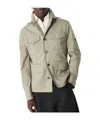 Brunello Cucinelli Waterproof Beige Techno Cotton Jacket In Nude