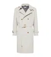 Brunello Cucinelli Water Resistant Trench Coat In Beige