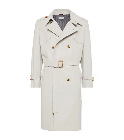 BRUNELLO CUCINELLI WATER-RESISTANT TRENCH COAT
