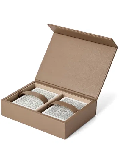 Brunello Cucinelli Watercolour-effect Cards (14.5cm X 6.5cm) In White