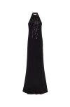 Brunello Cucinelli Sequin-embellished Halterneck Dress In Black