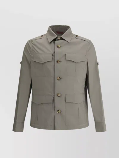 BRUNELLO CUCINELLI WATERPROOF COTTON CANVAS JACKET