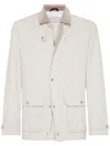 BRUNELLO CUCINELLI WATERPROOF COTTON JACKET-SHIRT