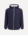 Brunello Cucinelli Waterproof Hooded Jacket In Blue