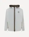 Brunello Cucinelli Waterproof Jacket With Hood In Blue