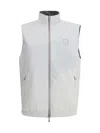 Brunello Cucinelli Men Waterproof Reversible Vest In White