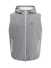 Brunello Cucinelli Functional And Stylish Quilted Waterproof Vest In Gray