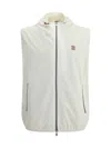 Brunello Cucinelli Functional Sleeveless Waterproof Vest With Hood Detail In C1085