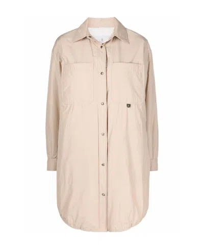Brunello Cucinelli Water-resistant Long-sleeved Shirt In Transparent