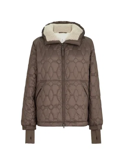 Brunello Cucinelli Water-resistant Quilted Jacket In Brown