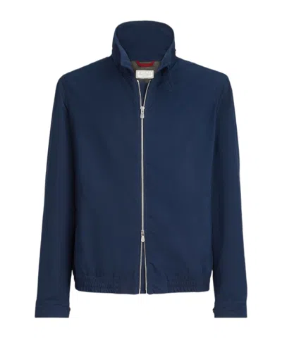 Brunello Cucinelli Water-resistant Microfiber Outerwear Jacket In Multi