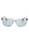 Brunello Cucinelli Wayfarer-frame Sunglasses In Grey