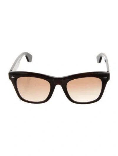 Pre-owned Brunello Cucinelli Wayfarer Gradient Sunglasses In Brown