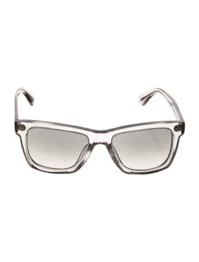 Pre-owned Brunello Cucinelli Wayfarer Gradient Sunglasses In Clear/neutrals